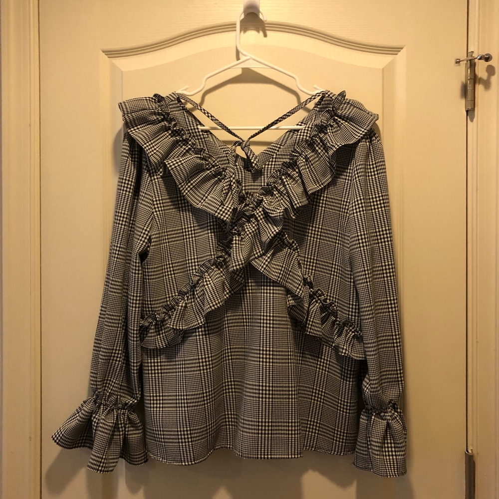 Check pattern blouse - Picture 2 of 4